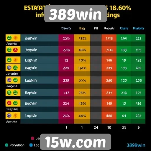 Estatísticas de jogadores no 389win