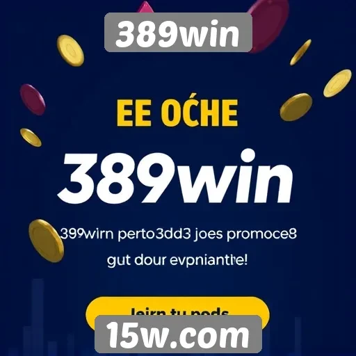 Plataforma 389win tem promoções para novos usuários